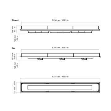 Linear 130 Fire Pit Kit
