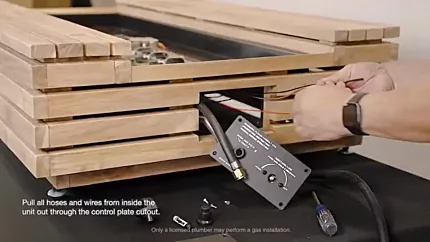 How to Assemble and Operate your Gas Fireplace? 7 The regulator end of the propane hose that attaches to thetank