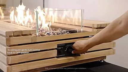How to Assemble and Operate your Gas Fireplace? 19 Full flame at high setting showing even flamedistribution
