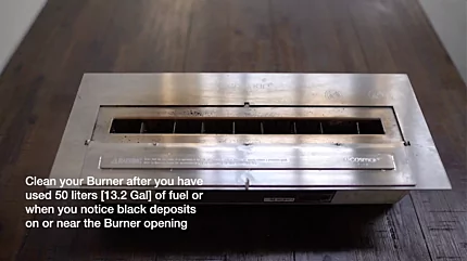 How do I clean my EcoSmart Fire ethanol burner? 1