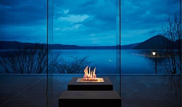 The Lake View Toya Nonokaze Resort - Built-in fireplaces