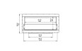 Firebox 1200SS Single Sided Fireplace - Technical Drawing / Front by EcoSmart Fire