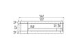Flex 104DB.BX1 Double Sided - Technical Drawing / Front by EcoSmart Fire