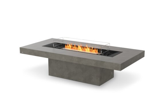 Gin 90 (Chat) Fire Table - Ethanol - Black / Natural / Optional Fire Screen by EcoSmart Fire