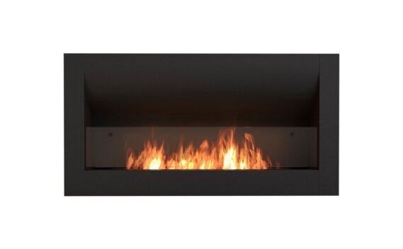 Firebox 1400CV Curved Fireplace - Ethanol / Black / Front View by EcoSmart Fire