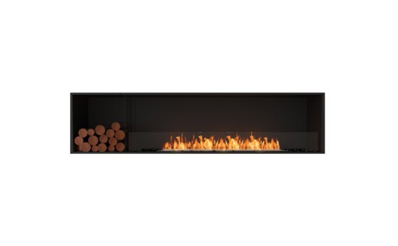 Flex 86SS.BXL Single Sided - Ethanol / Black / Installed view - Logs not included by EcoSmart Fire