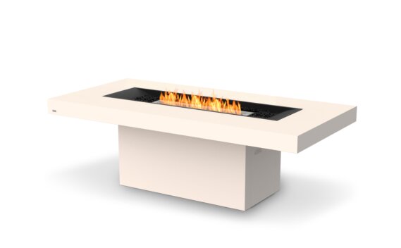Gin 90 (Dining) Fire Table - Ethanol / Bone / Optional Fire Screen by EcoSmart Fire