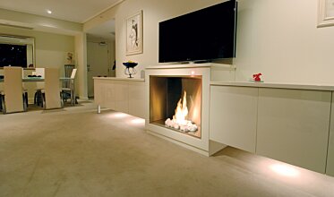 Firebox 900SS Single Sided Fireplace - In-Situ Image by EcoSmart Fire