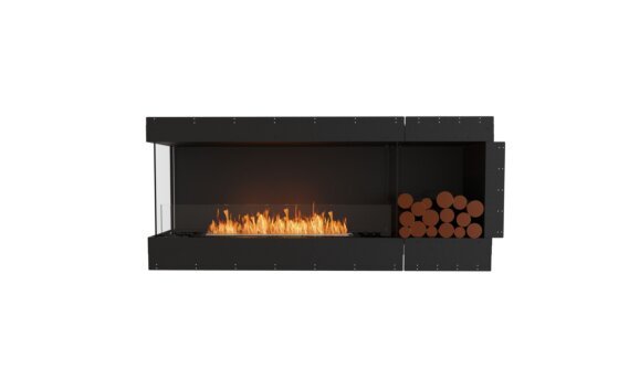 Flex 68LC.BXR Left Corner - Ethanol / Black / Uninstalled view - Logs not included by EcoSmart Fire