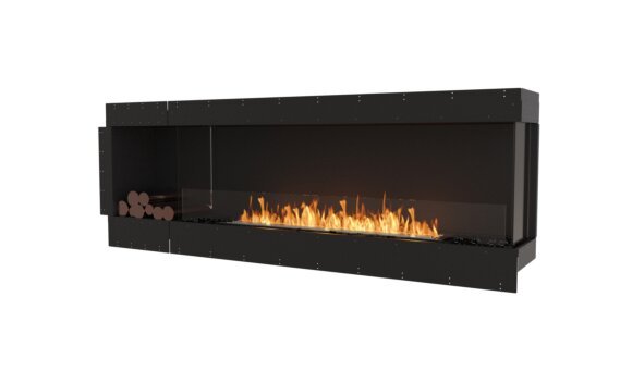 Flex 86RC.BXL Right Corner - Ethanol / Black / Uninstalled view - Logs not included by EcoSmart Fire