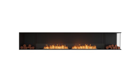 Flex 122RC.BX2 Right Corner - Ethanol / Black / Installed view - Logs not included by EcoSmart Fire