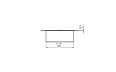 BK3 Ethanol Burner - Technical Drawing / Front by EcoSmart Fire