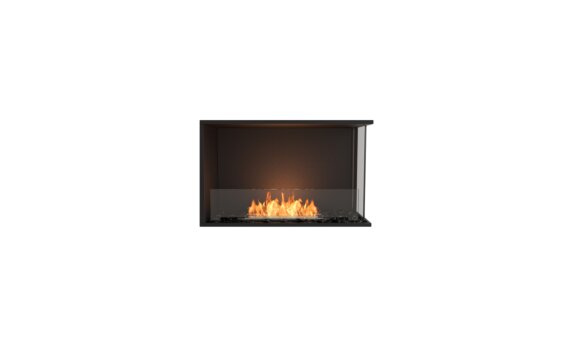 Flex 32RC Right Corner - Ethanol / Black / Installed View by EcoSmart Fire