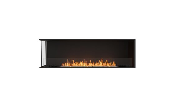 Flex 68LC Left Corner - Ethanol / Black / Installed View by EcoSmart Fire