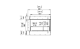 Flex 32RC Right Corner - Technical Drawing / Front by EcoSmart Fire