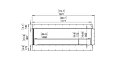 Flex 68LC Left Corner - Technical Drawing / Front by EcoSmart Fire
