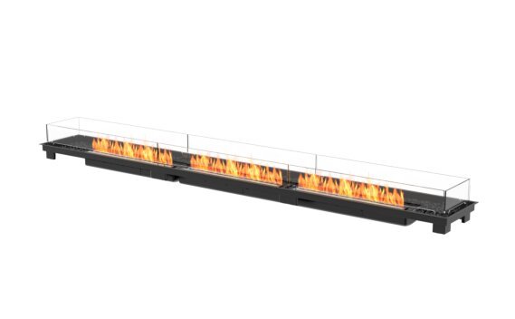 Linear 130 Fire Pit Kit - Ethanol - Black / Black by EcoSmart Fire