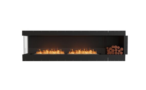 Flex 104LC.BXR Left Corner - Ethanol / Black / Uninstalled view - Logs not included by EcoSmart Fire