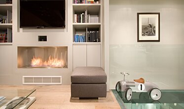 Firebox 1200SS Single Sided Fireplace - In-Situ Image by EcoSmart Fire