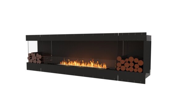 Flex 104LC.BX2 Left Corner - Ethanol / Black / Uninstalled view - Logs not included by EcoSmart Fire