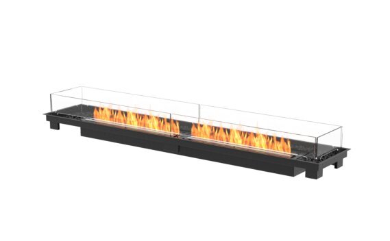 Linear 90 Fire Pit Kit - Ethanol - Black / Black / Indoor Safety Tray by EcoSmart Fire