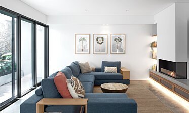 Flex 42RC Right Corner - In-Situ Image by EcoSmart Fire