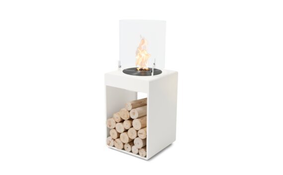 Pop 3T Designer Fireplace - Ethanol - Black / White by EcoSmart Fire