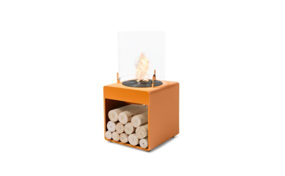 Pop 3L Designer Fireplace - Ethanol - Black / Orange by EcoSmart Fire